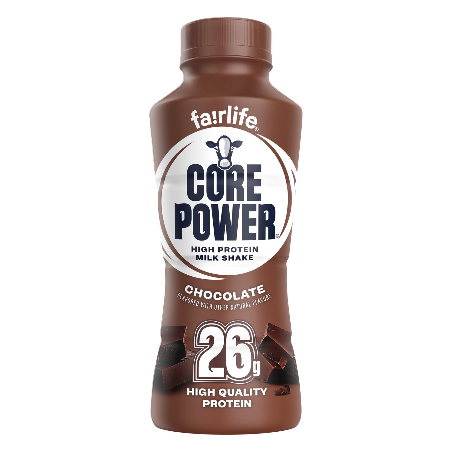 Core Power Protein Shake, Chocolate, 26g Bottle, 14oz, 12 Pack