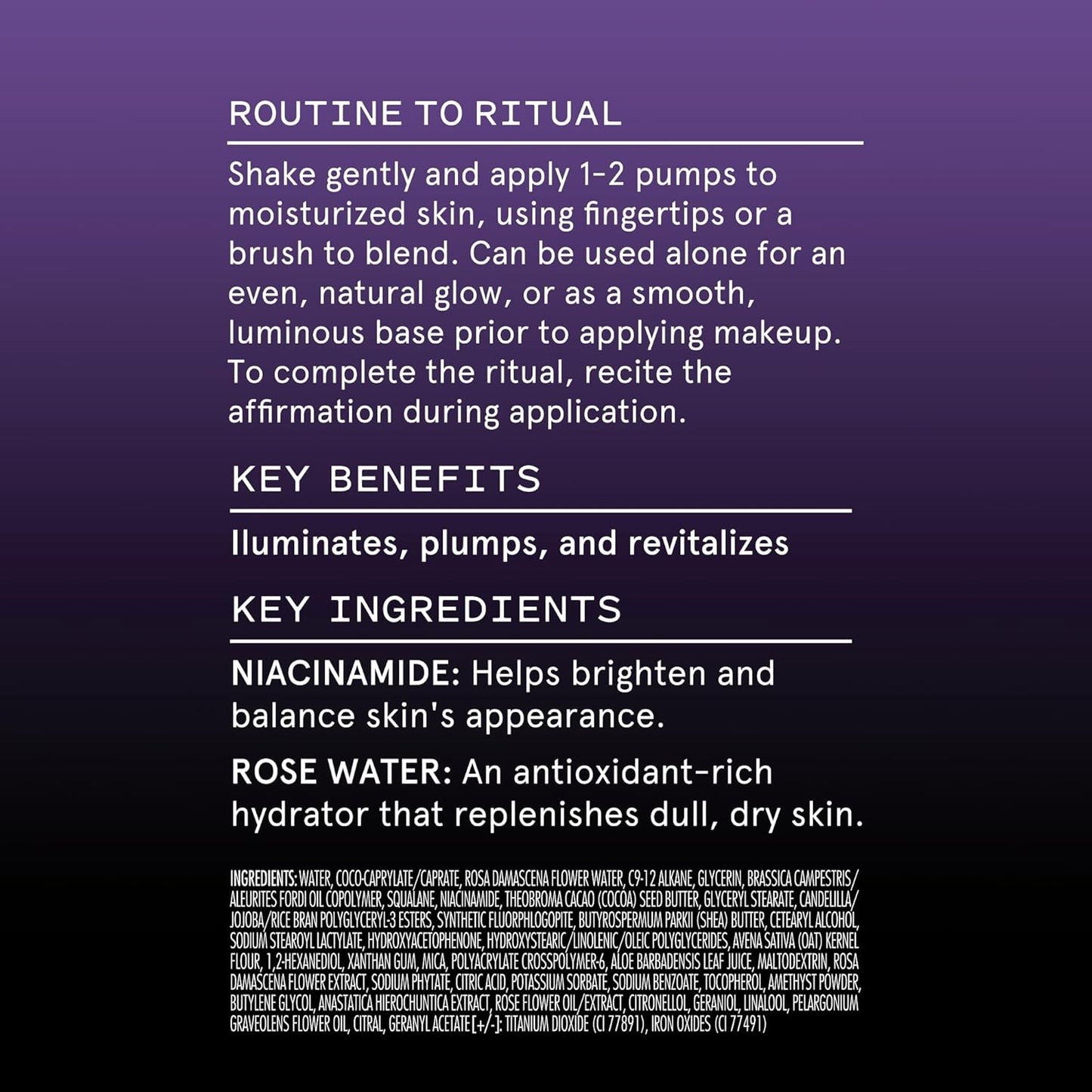 Let Me Glow Illuminating Serum & Makeup Primer, Boosts Radiance & Plumps for Highlighted, Dewy & Glowing Skin with Niacinamide, Vegan, Cruelty-Free