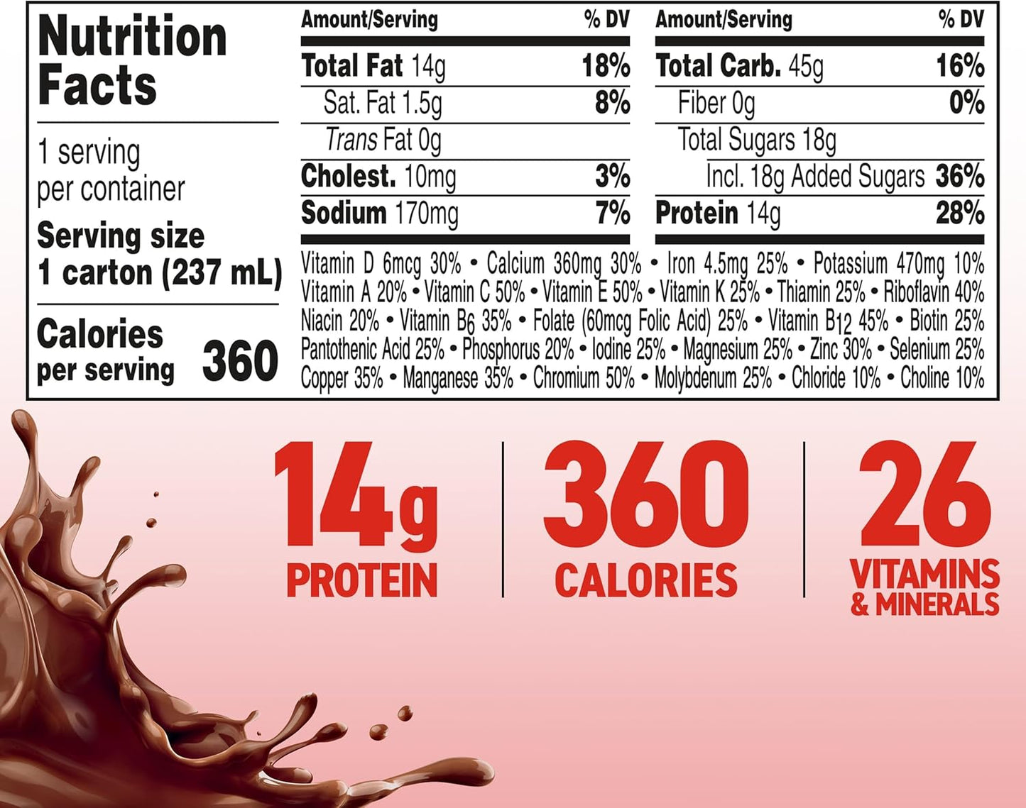 BOOST Plus Nutritional Drink, Rich Chocolate, 8 fl oz (Pack of 24)