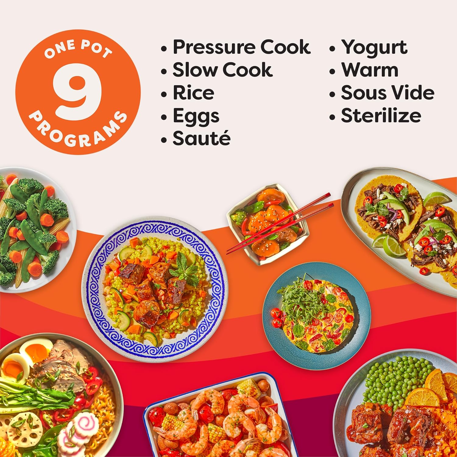 Instant Pot Duo Plus 9-in-1 Multicooker, Pressure Cooker, Slow Cook, Rice Maker, Steamer, Sauté, Yogurt, Warmer & Sterilizer, Includes App with Over 800 Recipes, Stainless Steel, 6 Quarts